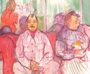 Monsieur, Madame and the Dog (Coupled brothel keepers) by Henri de Toulouse-Lautrec — hand-painted animal oil painting reproduction on canvas