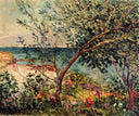 Monsieur Maufra's Garden by the Sea by Maxime Maufra — hand-painted botanical oil painting reproduction on canvas