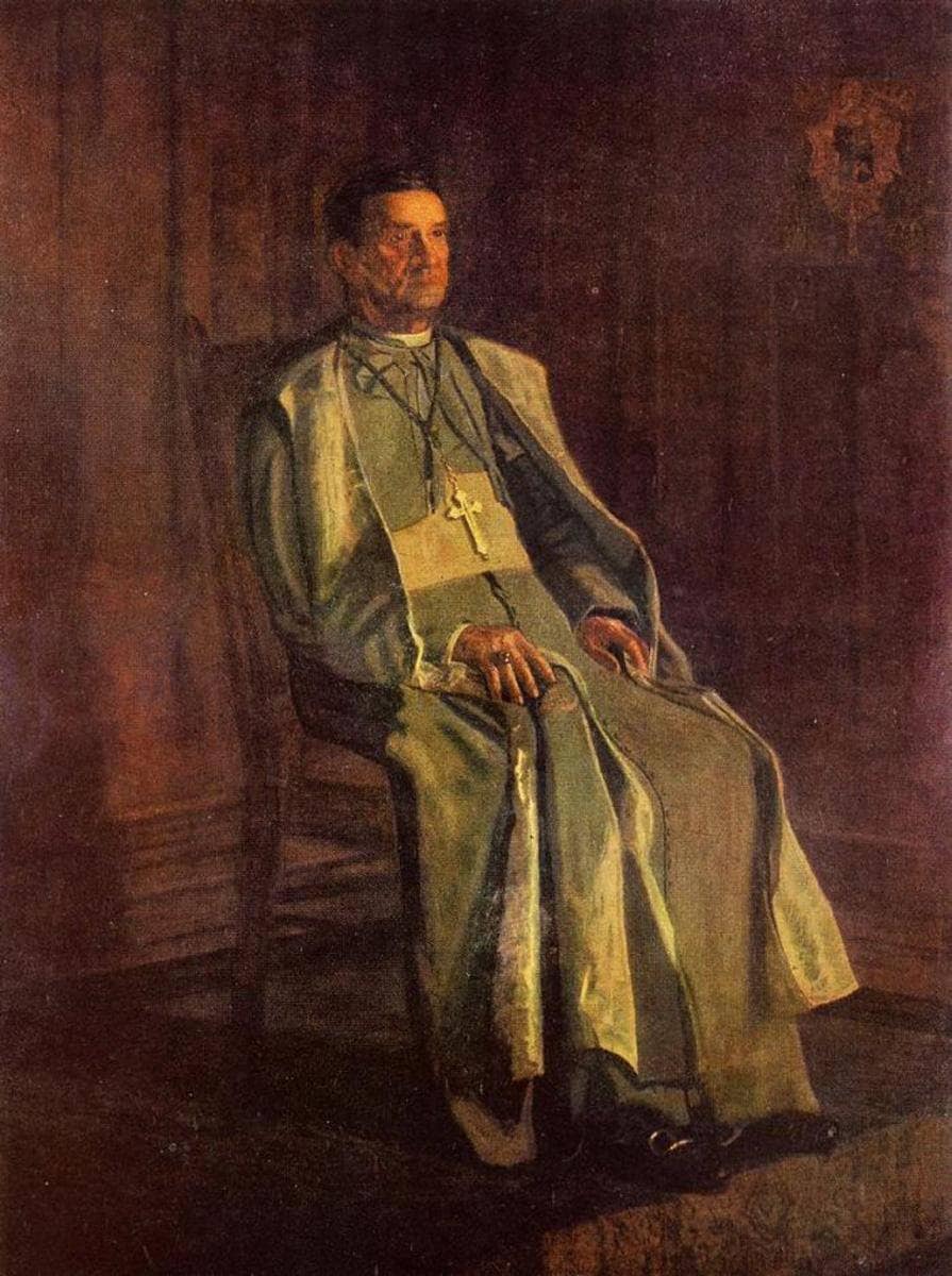Monsignor Diomede Falconia by Thomas Eakins — hand-painted portrait oil painting reproduction on canvas