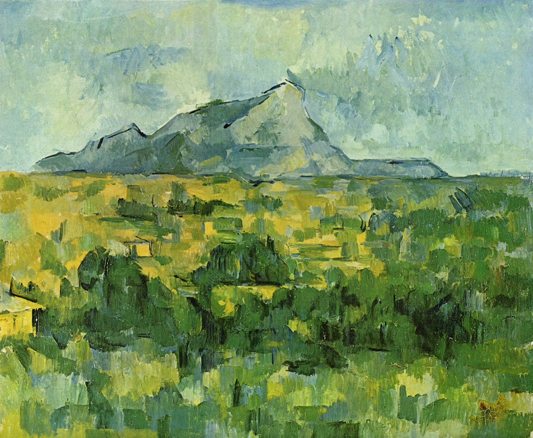 Mont Sainte-Victoire by Paul Cezanne — hand-painted botanical oil painting reproduction on canvas