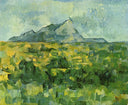 Mont Sainte-Victoire by Paul Cezanne — valley oil painting wall art, Romanticism