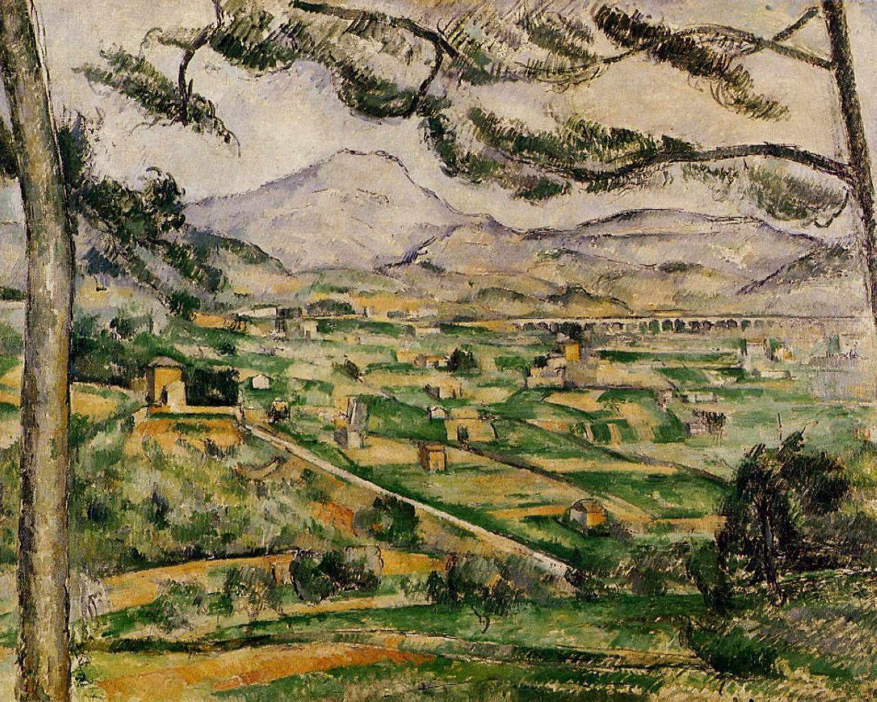 Mont Sainte-Victoire with Large Pine - Paul Cezanne