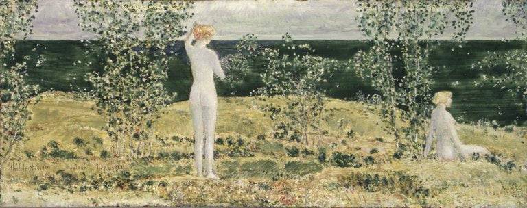 Montauk by Childe Hassam, hand-painted landscape oil painting reproduction on canvas
