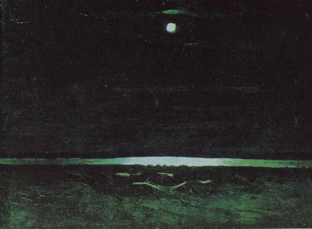 Moonlight Night on the Dnieper by Arkhyp Kuindzhi — hand-painted landscape oil painting reproduction on canvas