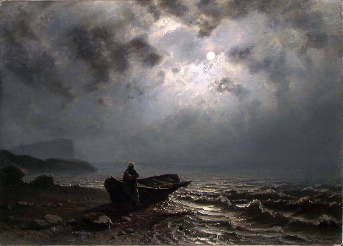 Moonlight on the Norwegian Coast - Knud Baade