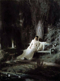 Moonlit Night by Ivan Kramskoy — hand-painted photography oil painting reproduction on canvas