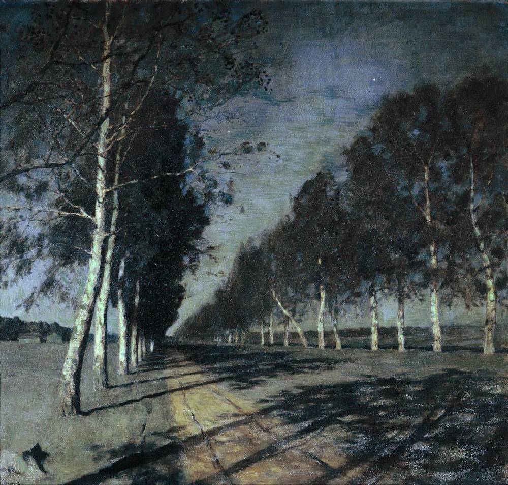 Moonlit Night. A Village - Isaac Levitan