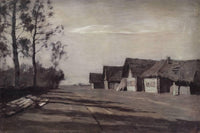 Moonlit Night. A Village