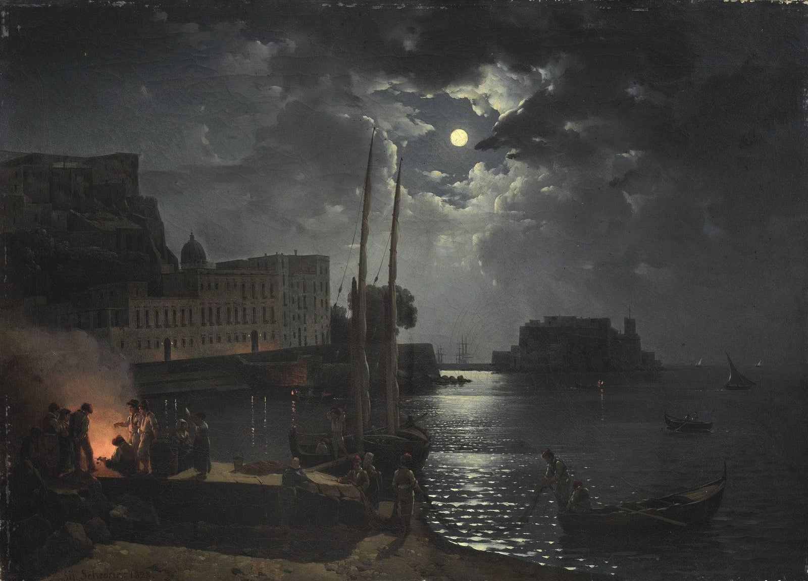 Moonlit night in Naples