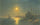 Moonlit view of the Bosphorus in dining room