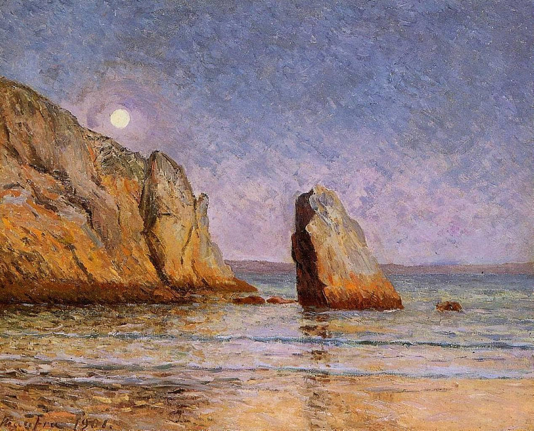 Moonrise by Maxime Maufra — hand-painted landscape oil painting reproduction on canvas