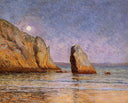 Moonrise by Maxime Maufra — seascapes oil painting wall art, Post Impressionism