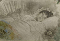 Happy sunrise by Angelo Morbelli — hand-painted portrait oil painting reproduction on canvas