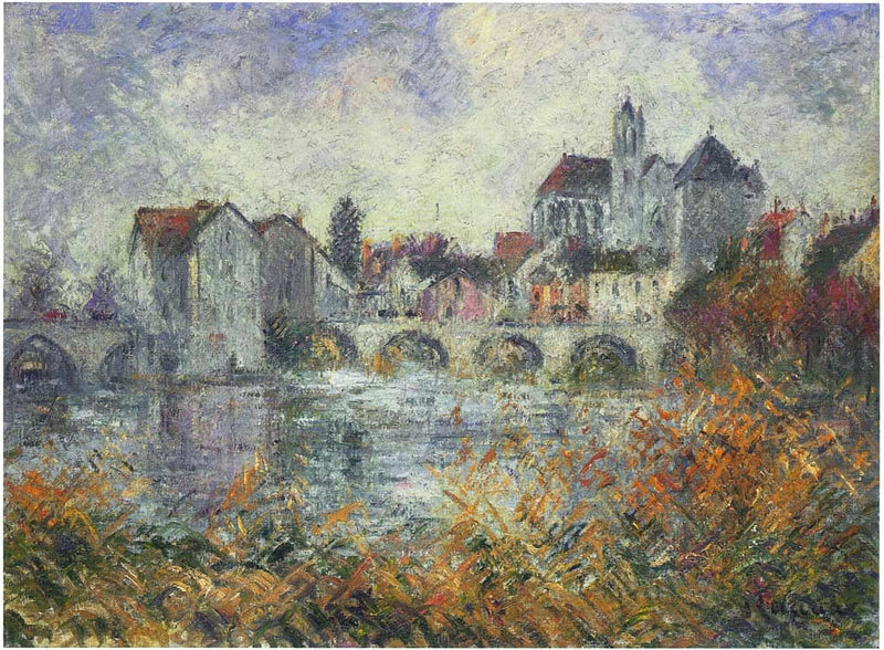Moret on Loing Autumn on gallery wrap