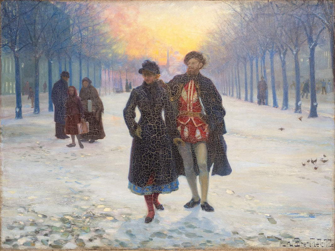 Morgen Efter Karneval by Hans Andersen Brendekilde — hand-painted landscape oil painting reproduction on canvas