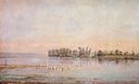Morning by Charles-Francois Daubigny — hand-painted animal oil painting reproduction on canvas