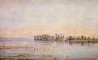 Morning by Charles-Francois Daubigny — hand-painted animal oil painting reproduction on canvas