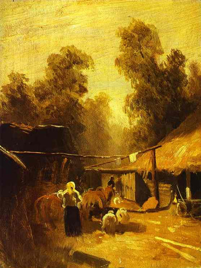 Morning in a Village in home office