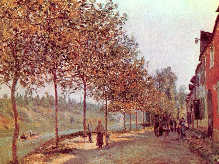 Morning in June (Saint Mammes et les Coteaux de la Celle) by Alfred Sisley — hand-painted botanical oil painting reproduction on canvas