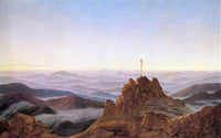 Morning in Riesengebirge by Caspar David Friedrich — hand-painted landscape oil painting reproduction on canvas