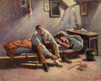 Morning, Interior by Maximilien Luce — hand-painted portrait oil painting reproduction on canvas