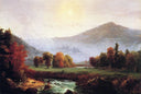 Morning Mist Rising In Plymouth, New Hampshire by Thomas Cole — seascapes oil painting wall art, Romanticism