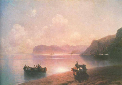 Morning on a sea in dining room