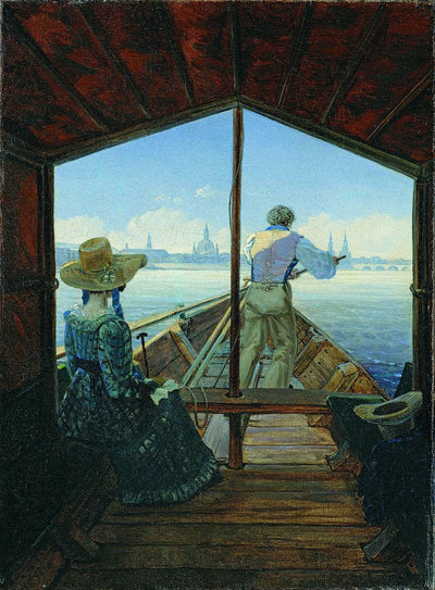 Morning on the Elbe by Carl Gustav Carus — oil painting reproduction