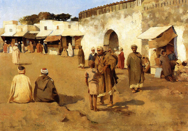 Moroccan Market - Theo van Rysselberghe