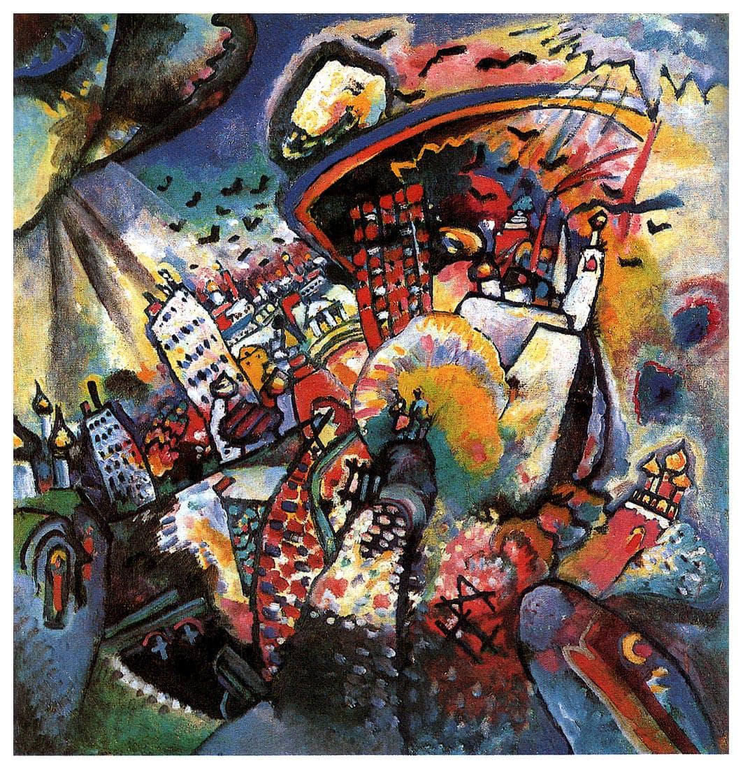 Moscow I by Wassily Kandinsky — hand-painted abstract oil painting reproduction on canvas