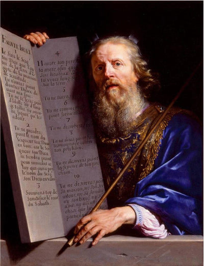Moses Presenting the Tablets of the Law by Philippe de Champaigne — oil painting reproduction