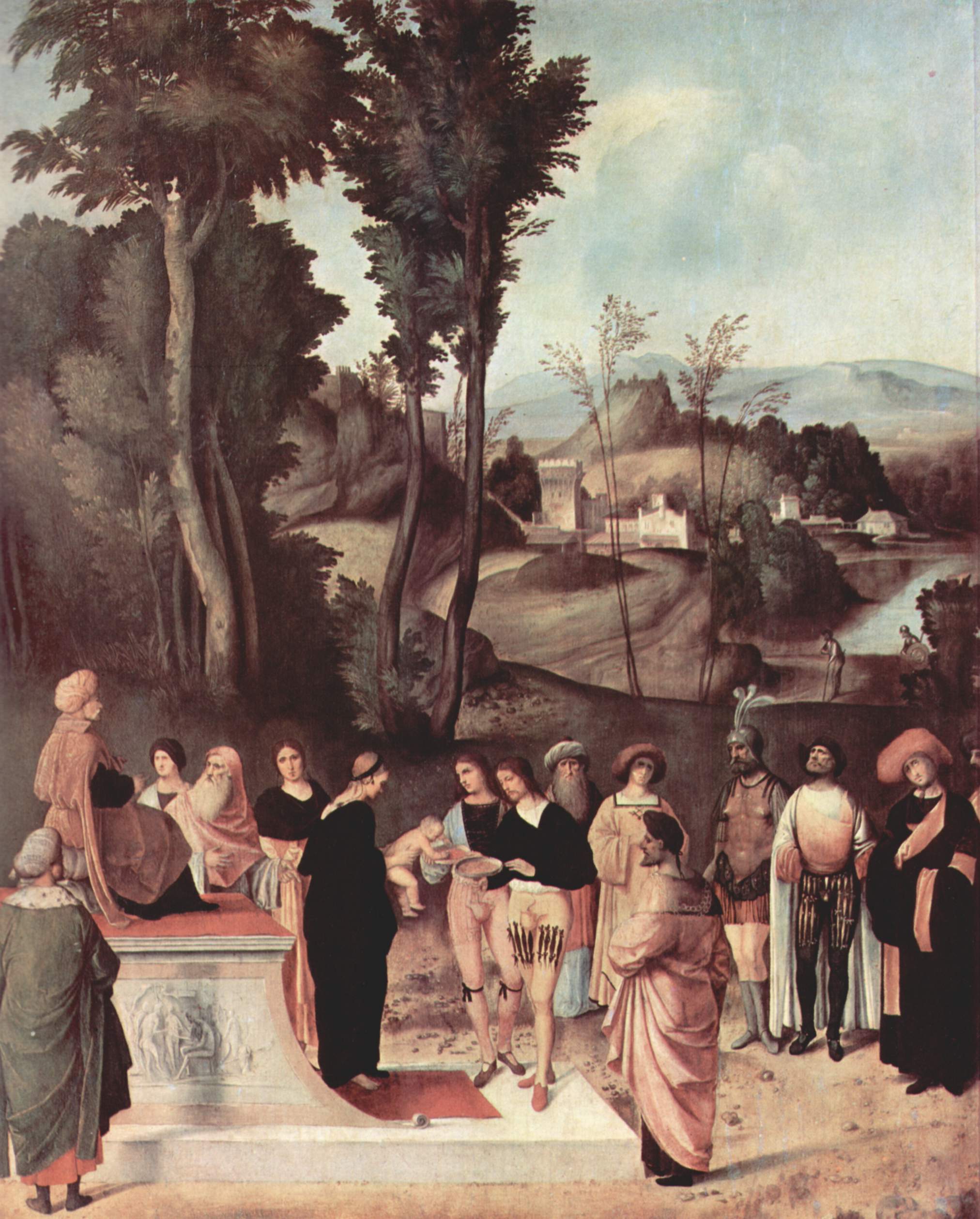 Moses Undergoing Trial by Fire - Giorgione