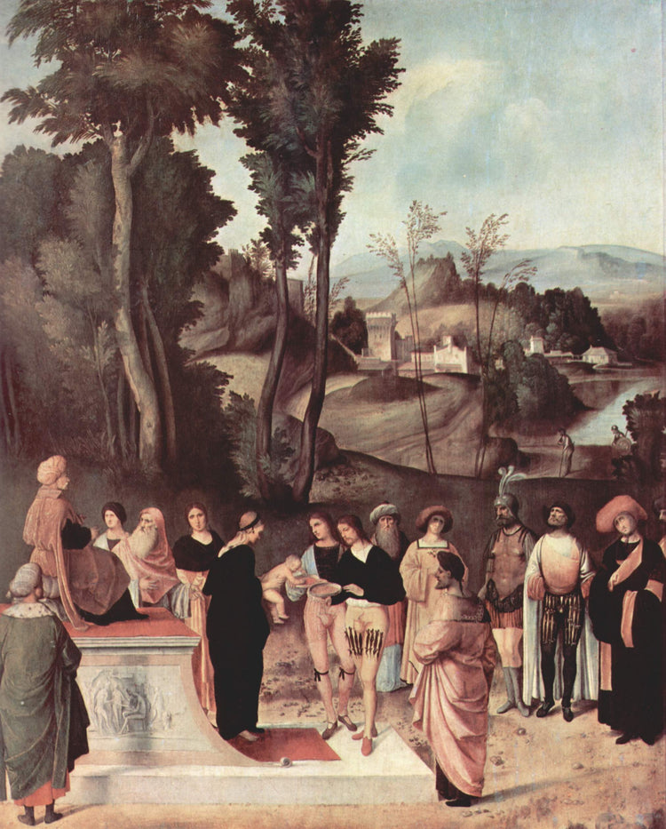 Moses Undergoing Trial by Fire - Giorgione