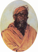 Moslem Servant by Vasily Vereshchagin — male oil painting wall art, Realism