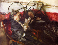 Mosquito Nets by John Singer Sargent — hand-painted portrait oil painting reproduction on canvas
