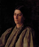 Mother (Portrait of Annie Williams Gandy) by Thomas Eakins — hand-painted portrait oil painting reproduction on canvas