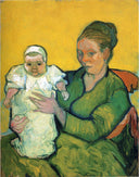 Mother Roulin with Her Baby by Vincent van Gogh — male oil painting wall art, Post Impressionism