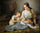 Mother's joy in modern living room