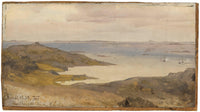 Motif From Bohuslän. Study by Andreas Achenbach — hand-painted landscape oil painting reproduction on canvas