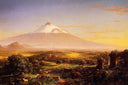Mount Aetna from Taormina by Thomas Cole — hand-painted landscape oil painting reproduction on canvas