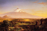 Mount Aetna from Taormina by Thomas Cole — hand-painted landscape oil painting reproduction on canvas