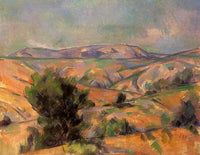 Mount Sainte-Victoire Seen from Gardanne by Paul Cezanne — hand-painted landscape oil painting reproduction on canvas