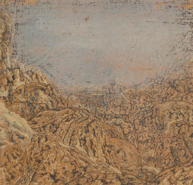 Mountain Gorge Bordered by a Road by Hercules Seghers — hand-painted landscape oil painting reproduction on canvas