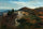Mountain landscape in entryway