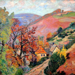 Mountain Landscape - Pontgibaud, village in Peschadoire