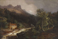 Mountain Landscape with Mill