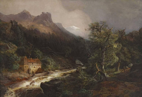 Mountain Landscape with Mill