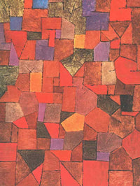 Mountain Village (Autumnal) by Paul Klee — hand-painted abstract oil painting reproduction on canvas