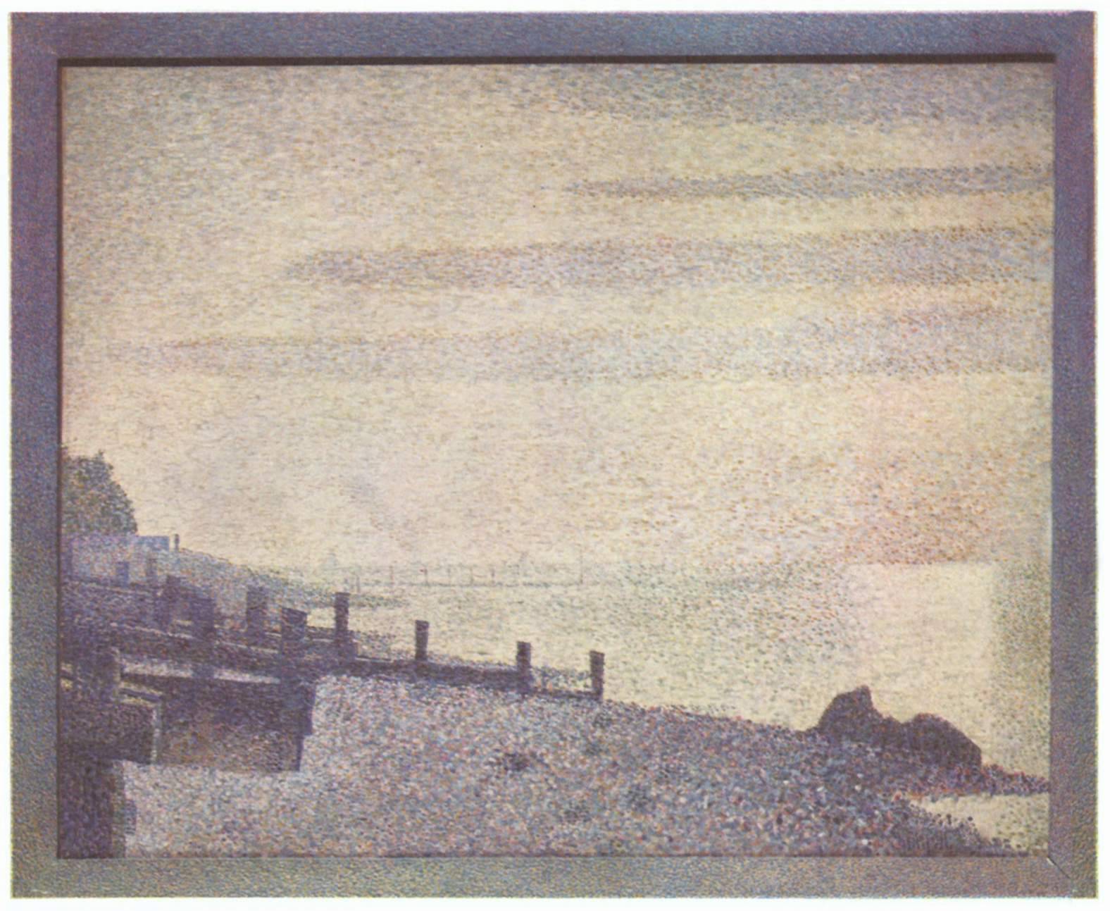 Mouth of the Seine at Honfleur, evening - Georges Seurat