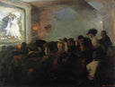 Movies, Five Cents by John French Sloan — group oil painting wall art, Realism